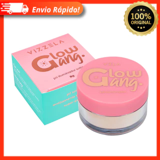 Pó Iluminador Solto Glow Gang Vizzela Vegano