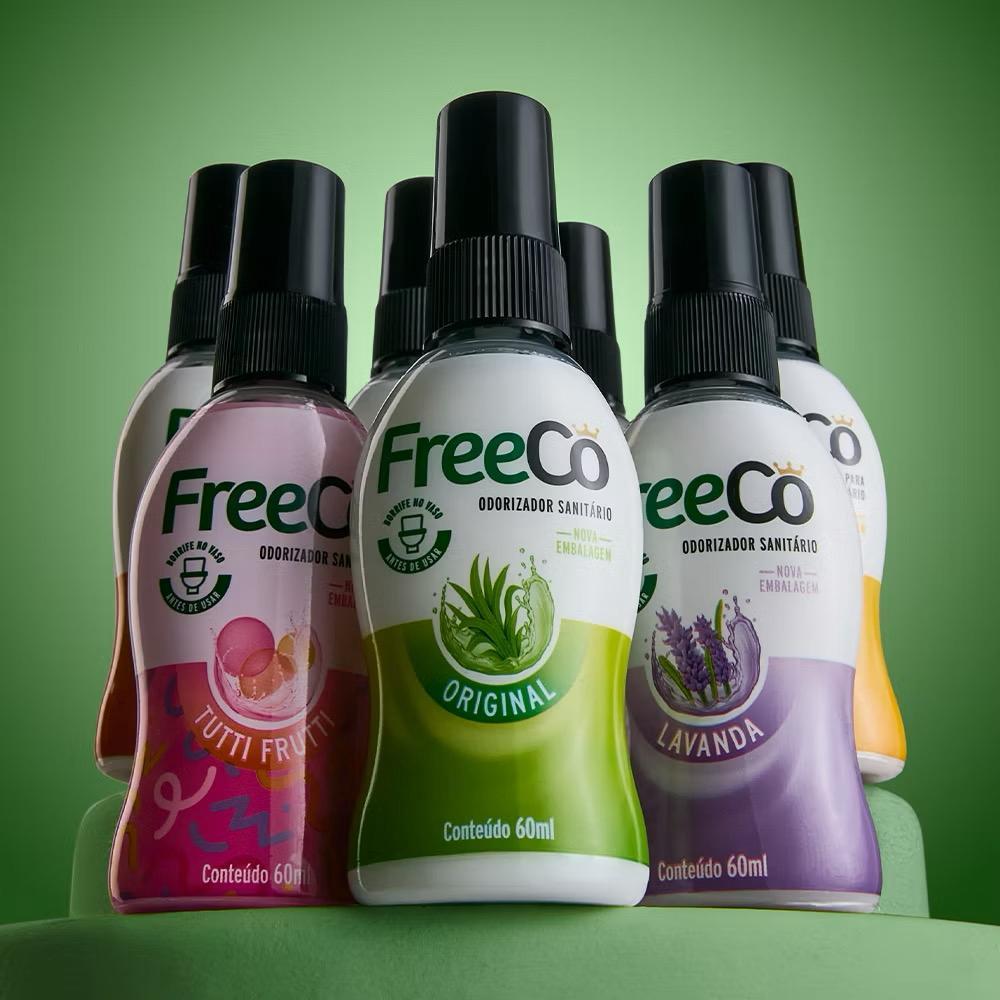 FreeCô Fragrância original 60ml aroma diversos - 1 UNIDADE | Shopee Brasil