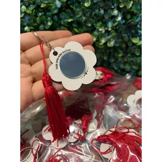 Chaveiro em MDF com espelho lembracinha de dia das mães "Veja uma mãe incrível" em Oferta na Shopee