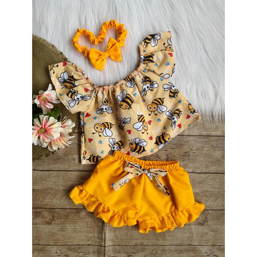 Conjuntos Infantis Conjunto Bebe Verao Feminino Conjunto Infantil