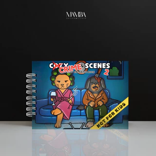 Livro de Colorir Crime Scenes 2 40 Folhas  + BRINDE: FOLHA ANTIMANCHAS Caderno de Desenho Pintar em Oferta na Shopee
