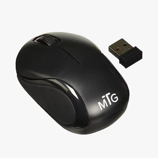Mouse MTG W840 Preto Sem Fio Com Receptor USB Design Ergonômico Conexão Estável 2.4GHz