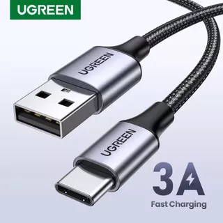 UGREEN USB 3A Type C QC 3.0 Fast Charging Cabo Tipo C Nylon Para Samsung, Motorola, PS5 Outros