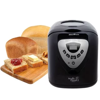 PANIFICADORA MULTIPANE BRITÂNIA ANTIADERENTE C/ 12 PROGRAMAÇÕES 127V PRETA em Oferta na Shopee