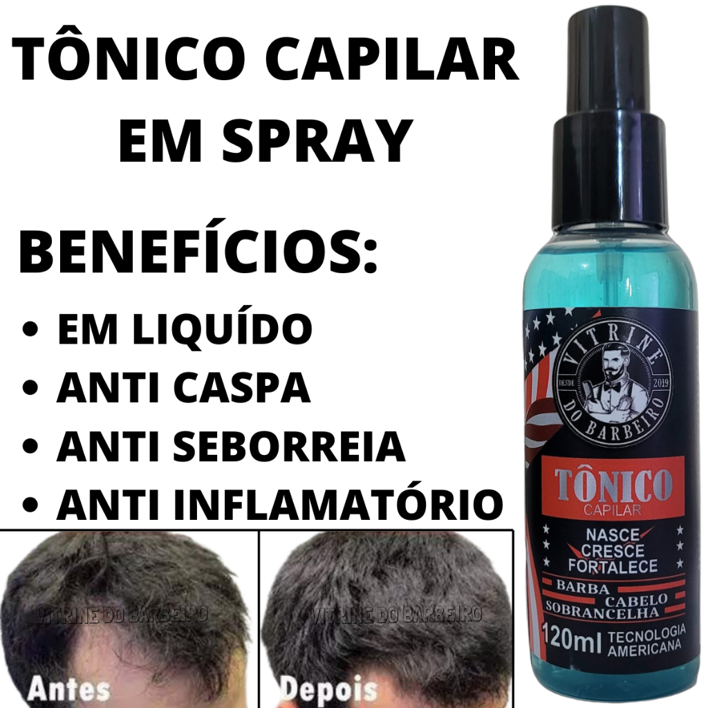 Tônico Capilar Evita Queda De Cabelo Masculino e Feminino | Shopee Brasil