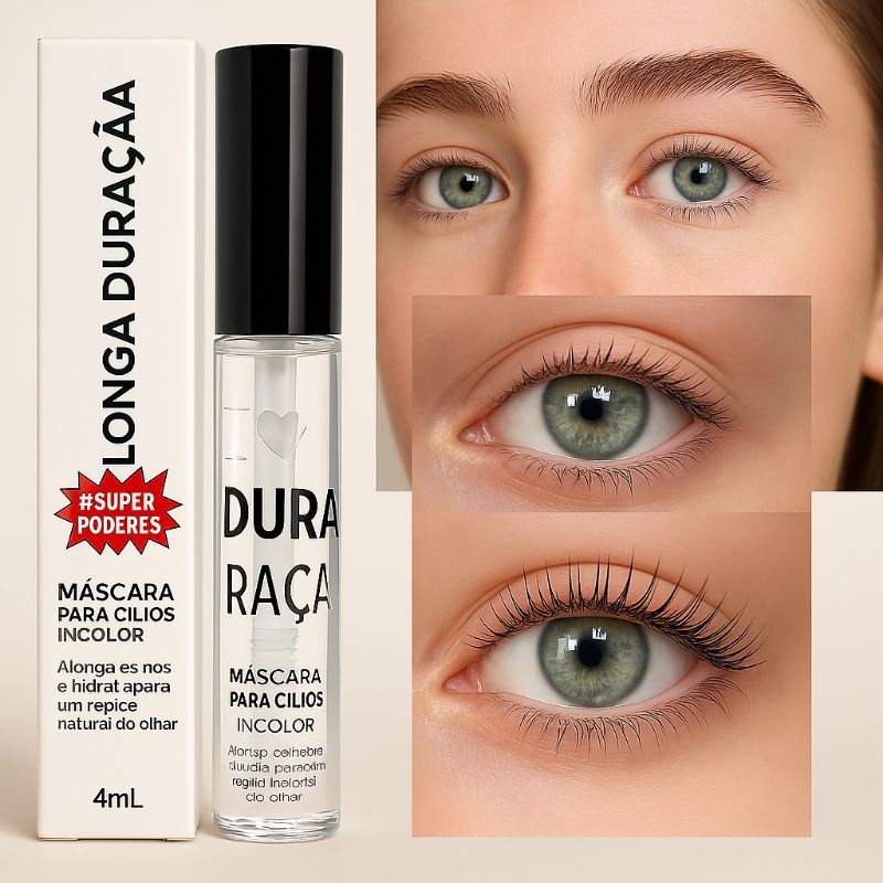 Máscara de Cílios Incolor Transparente de Longa Duração - Super Poderes ...