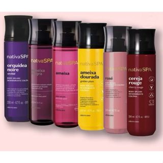 BODY SPLASH NATIVA SPA OBOTICARIO ESCOLHA O SEU AMEIXA NEGRA CEREJA ROUGE UVA MERLOT LILAC (KIT PRESENTE) em Oferta na Shopee