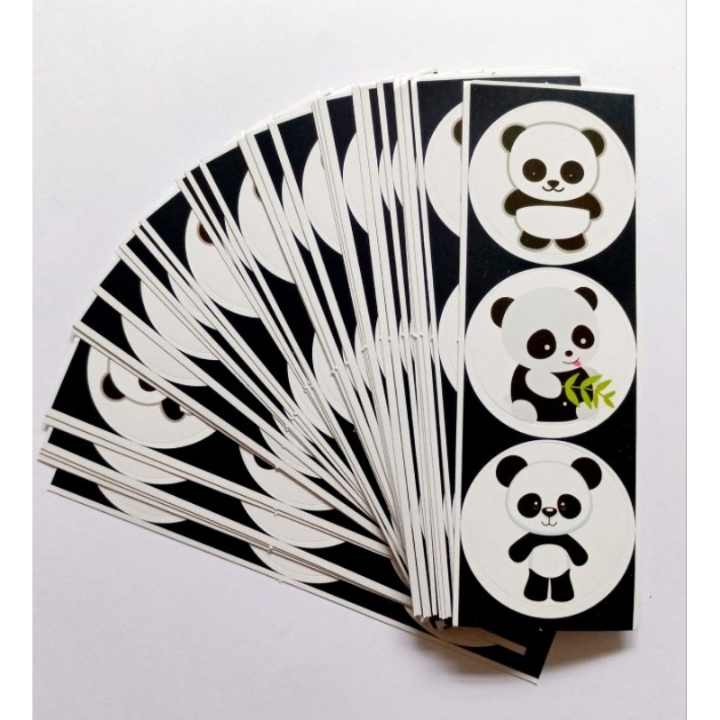 ADESIVOS PANDA 100 UNIDADES | Shopee Brasil