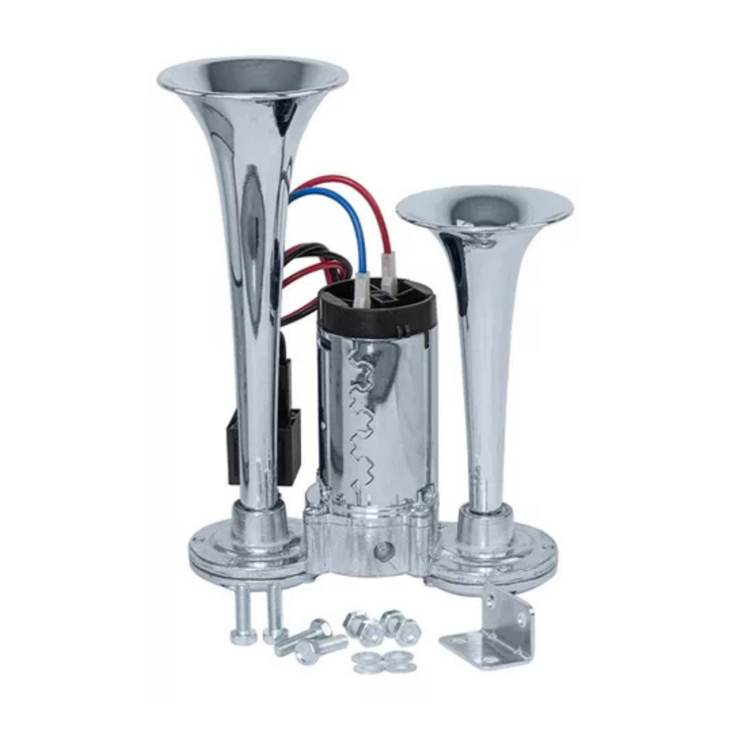 Buzina De Trem 2 cornetas 12v para carro moto van universal