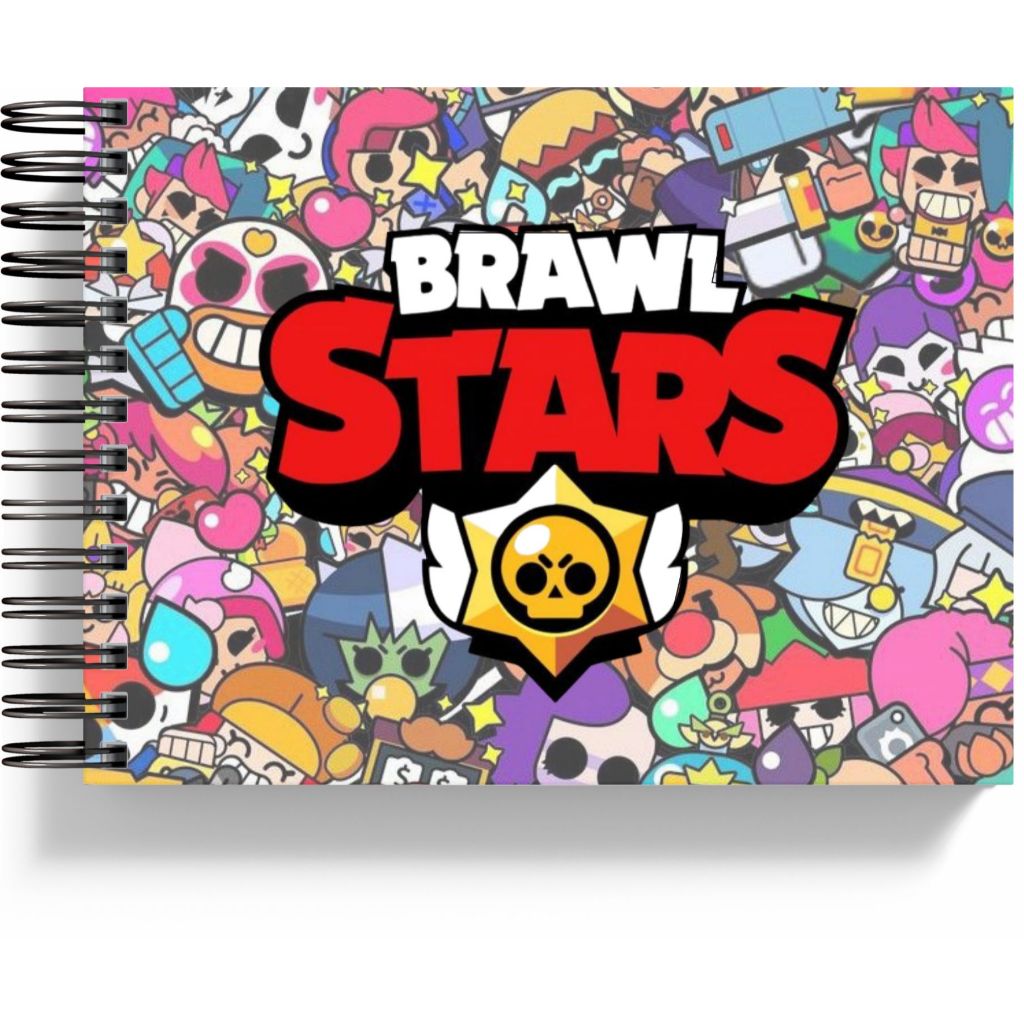 Livro de Colorir Brawl Stars com 100 e 50 Desenhos Exclusivos e Papel ...