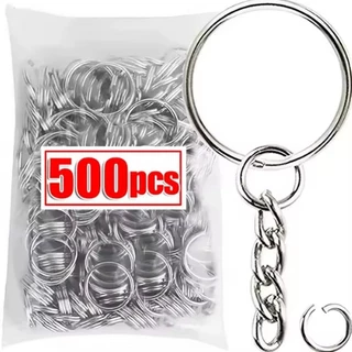 Pacote Argolas Para Chaveiro 500 Peças + 500 Elo