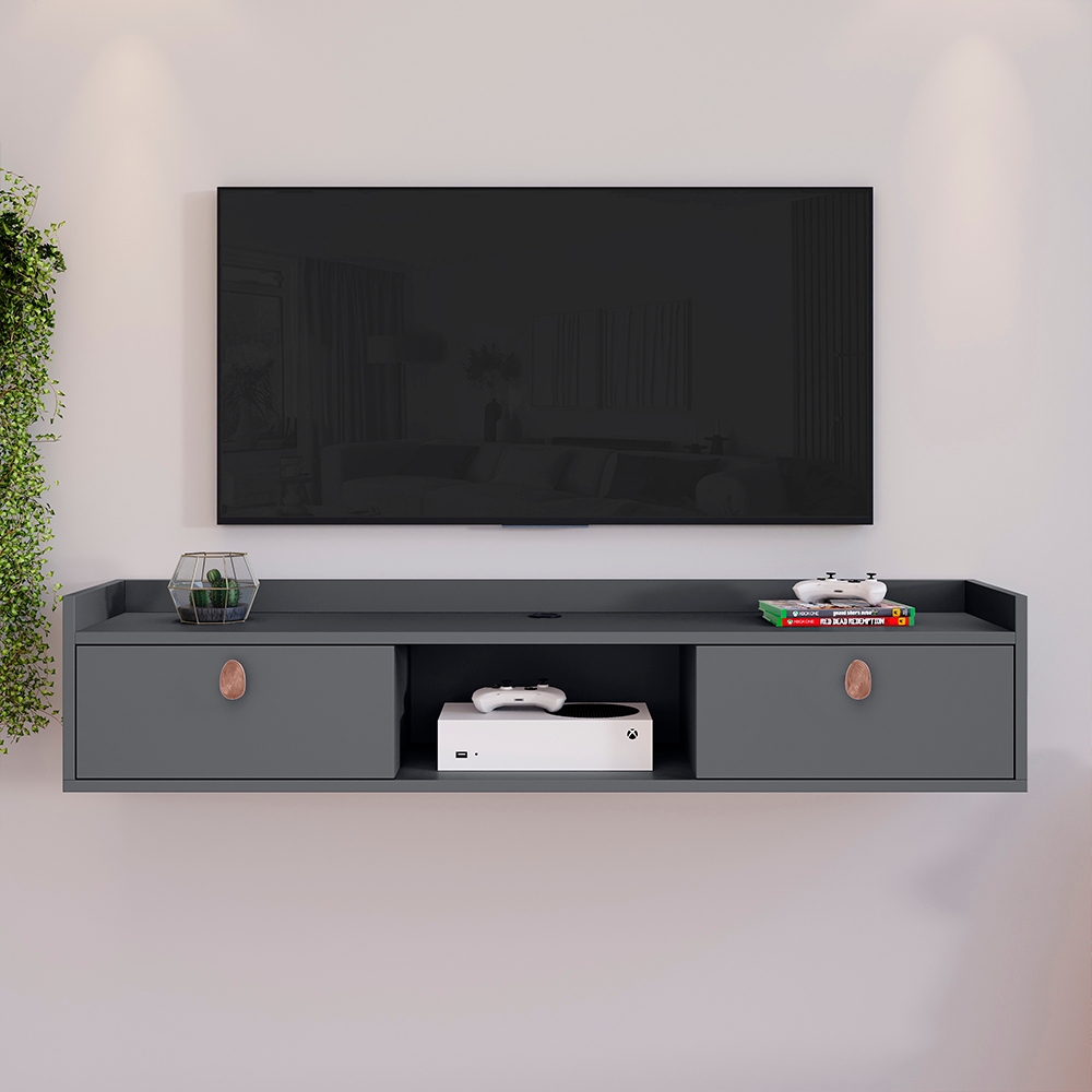 Rack Suspenso Multifuncional Perfeito para Sala ou Quarto Nicho 2 ...