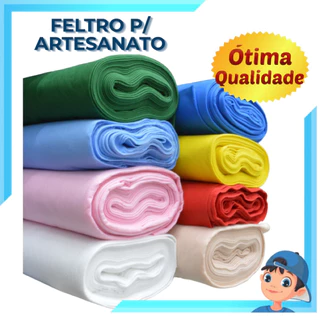 Feltro Liso para Artesanato – Ideal para Bordado, Costura e Decoração - Peça 01 Metro em Oferta na Shopee