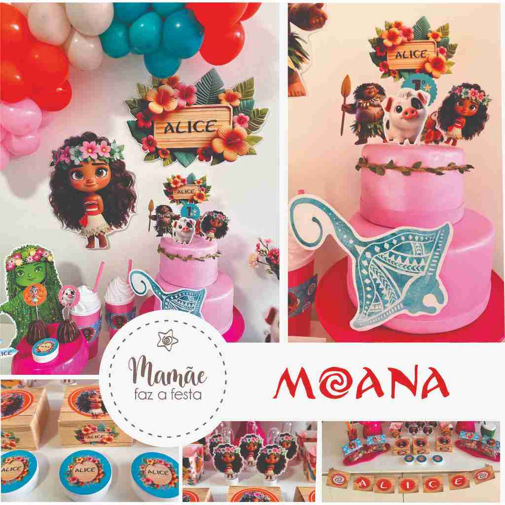 Festa Completa da Moana - Festa Personalizada Moana