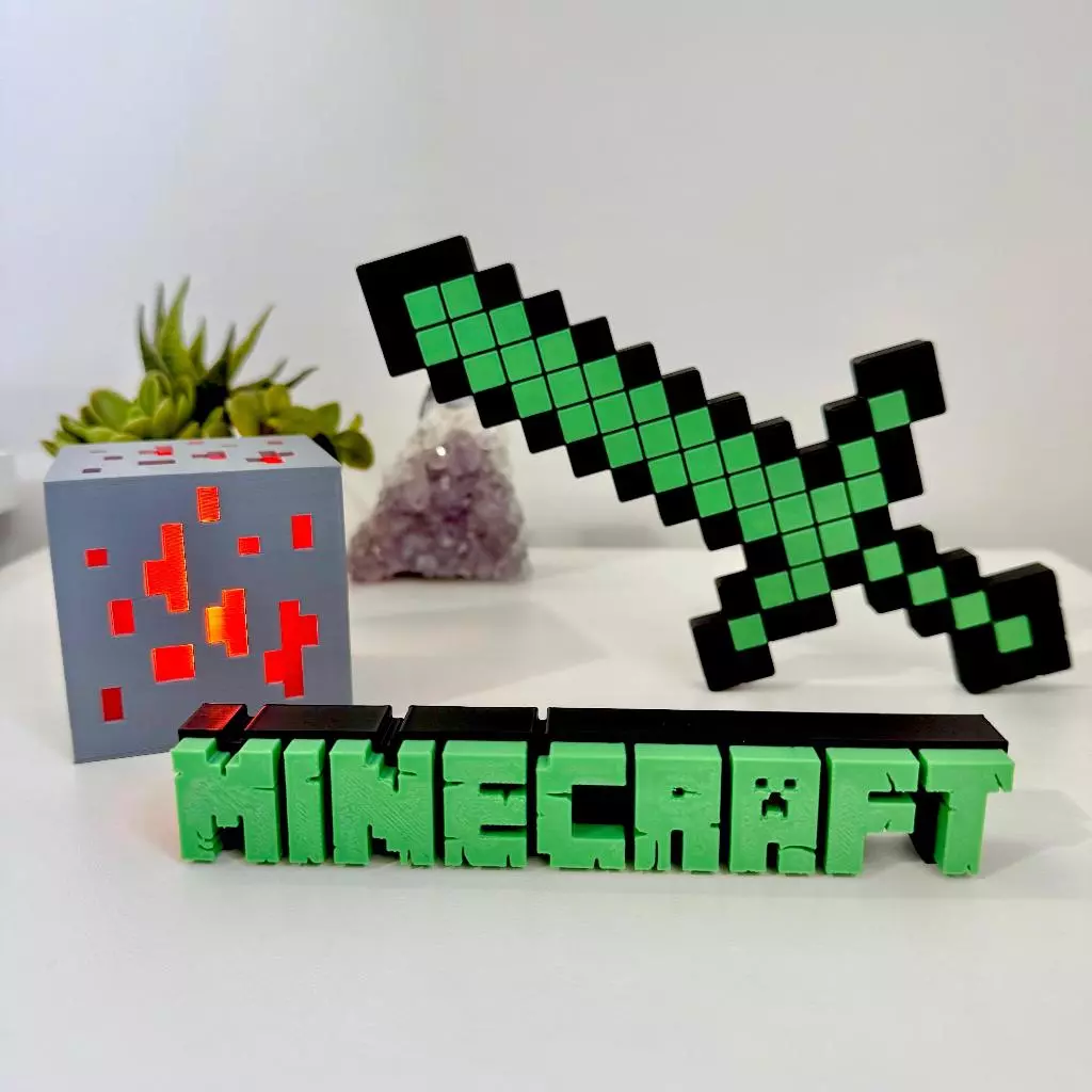 Minecraft Espada Letreiro