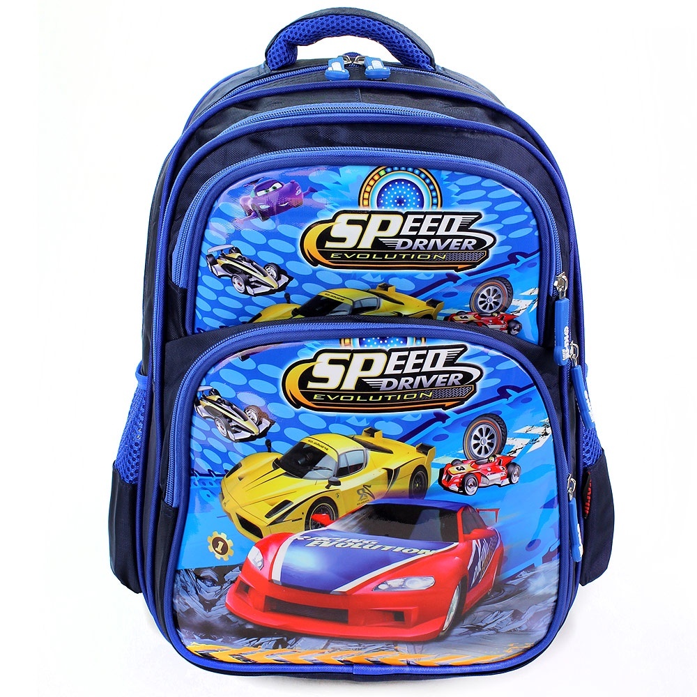 Mochila Escolar Infantil Menino Carros - Impermeável Resistente ...
