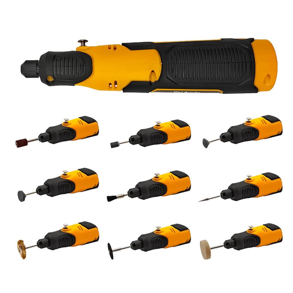 Mini Retífica Sem Fio Com Kit Completo de 57 Peças Modelo CTM10157 ...
