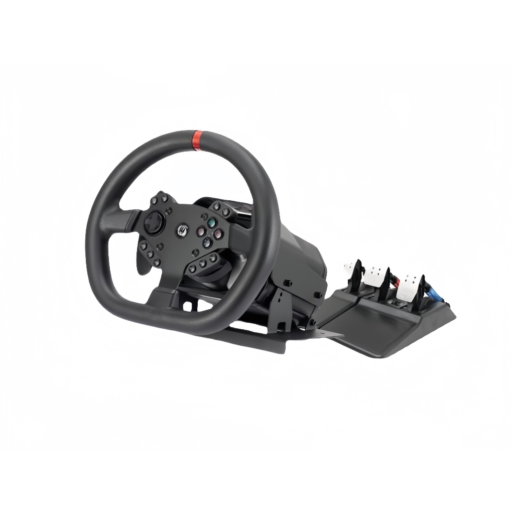 Volante Gamer V995 Controle Driving Simulador Racing Joystick C/ Pedal Direção Force Feedback