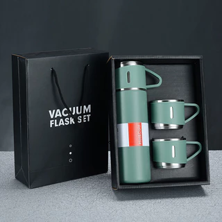 Garrafa Térmica 500ml caneca Kit garrafa espacial Frio/Quente Aço Inoxidável Copo Esportivo Portátil