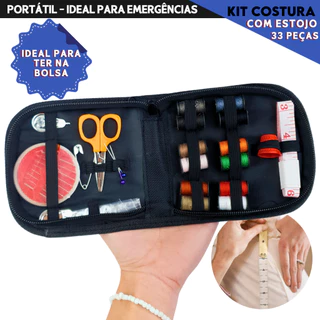Kit Costura Com 33 Peças Linhas E Agulhas Estojo Completo F - Mazzal em Oferta na Shopee
