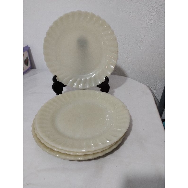 Lote de pratos antigos colorex | Shopee Brasil