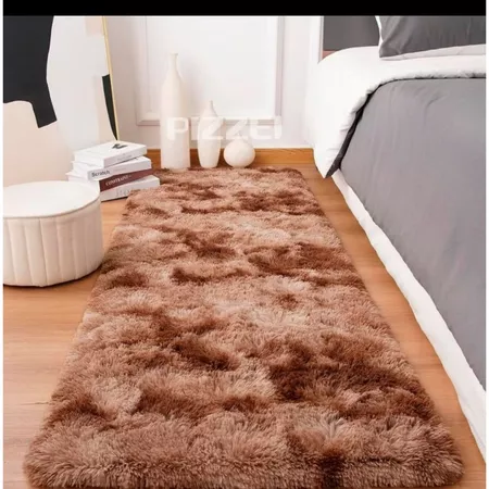 Tapete Sala E Quarto Peludo 40 x 60 cm Felpudo Antiderrapante Felpudo GROSSO