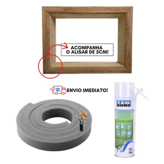 Kit Caixonete Ar 7500/10000 + Espuma de Expansiva + Espuma de Vedação Janela Caixilho