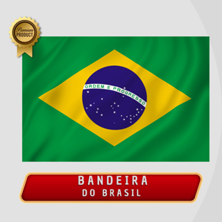 Bandeira do Brasil Poliéster | Nacional, Verde e Amarela, para Decoração, Eventos e Jogos em Oferta na Shopee