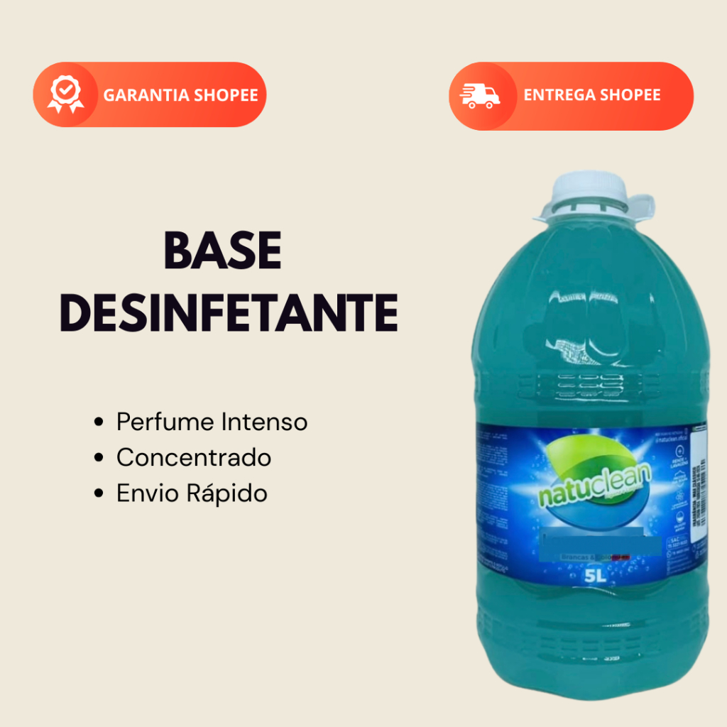 Base Desinfetante Concentrado Rende 5 Litros Cheiroso | Shopee Brasil