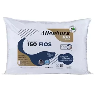 Travesseiro Altenburg 150 Fios 100% Algodão 50x70cm Suporte firme Para Quem Dorme de Lado