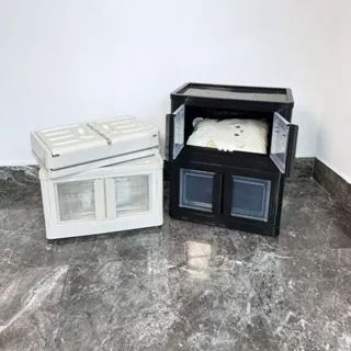 Kit com 2 Organizadores Dobravel Porta Dupla 30 LITROS: Praticidade, Espaço e Organização para Casa, Escritório