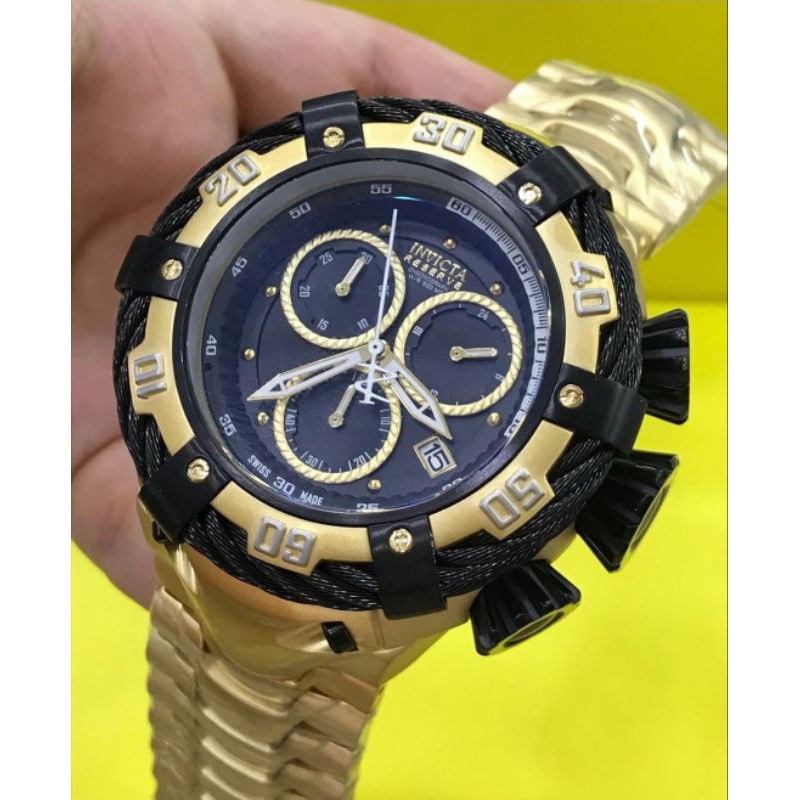 Relógio Invicta Thunderbolt 21361 Relógio Banhado a Ouro a Prova d