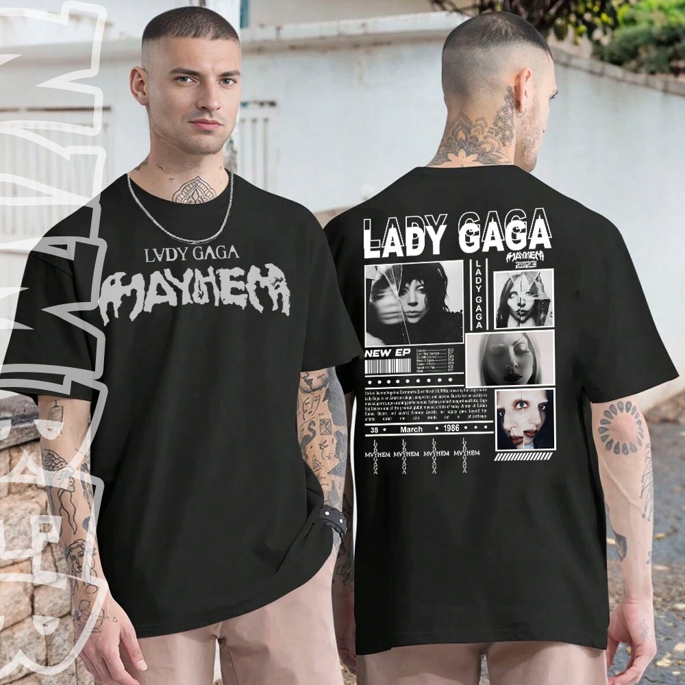 Lady Gaga MAYHEM Square Tee Sサイズ 黒 Camiseta Basica e OVERSIZED Lady Gaga Mayhem Album Diva World Tour