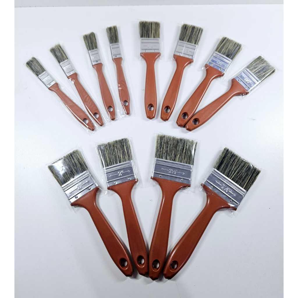 Kit Pincel Trincha Cerdas Gris multiuso pintura limpeza 4, 6, 10 ou 12 ...