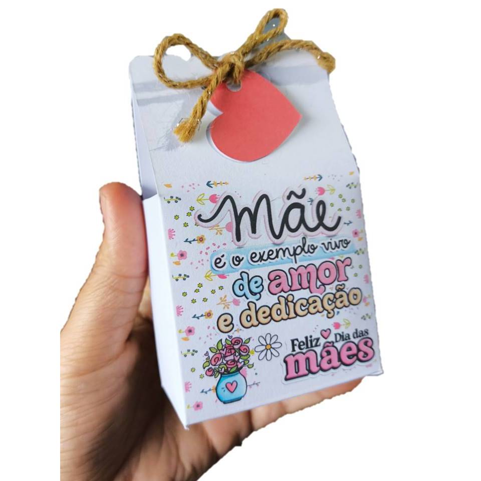EMBALAGEM MIMO PARA DIA DAS MÃES CAIXINHA LEMBRANCINHA em Oferta na Shopee