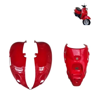 kit de carenagem para Shineray Retro 50cc Vermelha