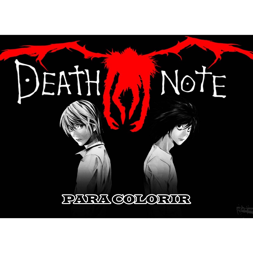 Livro para Colorir Tema do Death Note | Shopee Brasil