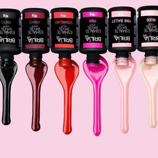 Esmaltes Gel Brilia Nails Cabine Led/Uv 10g - Monte seu Kit em Oferta na Shopee