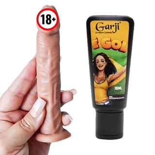 Kit Anal Iniciante Penis Realista Silicone Fininho Lubrificante Dessensibilizante Sex Shop