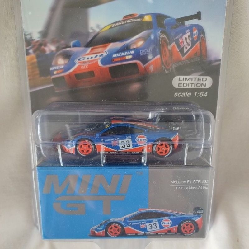 MINI GT - Gulf McLaren F1 GTR #33 / 1996 Le Mans 24Hrs | Shopee Brasil