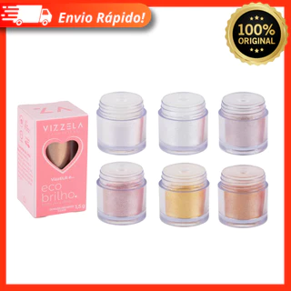 Ecobrilho Vizzela Ela É - Lançamento 100% Original - Brilho Para os Olhos Glitter Maquiagem Crystals