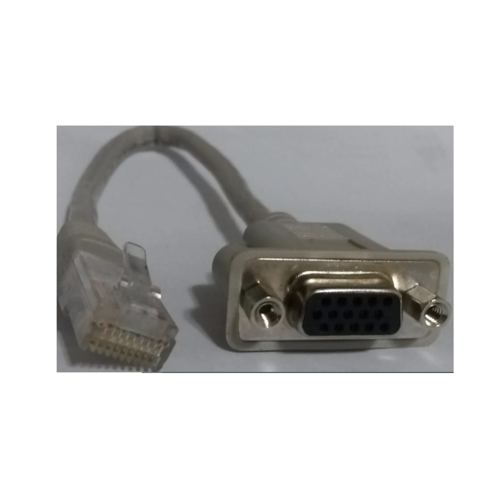 Cabo Console Adaptador Serial Db15 Femea X Rj50 Macho 0,20cm (Usado ...
