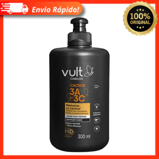 Creme Para Pentear Definição Suave Cabelos Cachos 3A a 3C 300ml - Vult