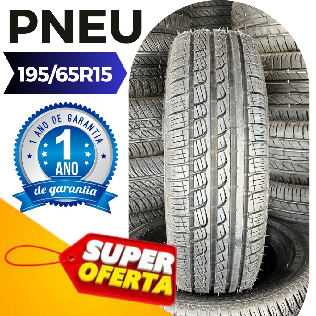 Pneu 195/65R15 Primeira Linha - Zafira / Spin / Onix - IN : 002344