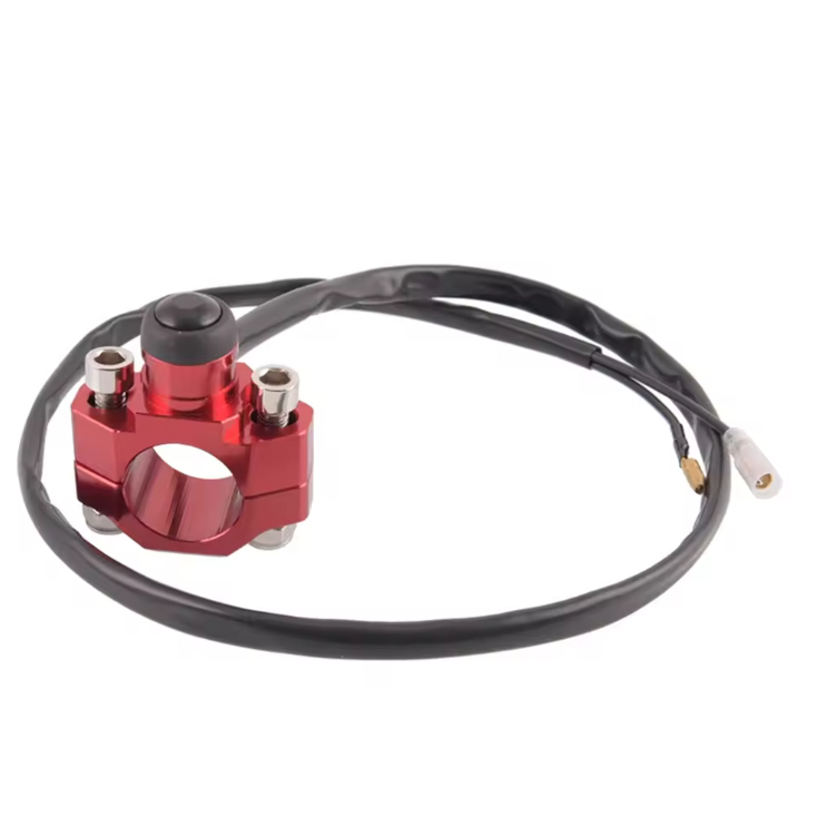Botão Mata Motor Interruptor Corta Corrente Partida Aluminio 22mm