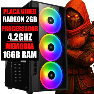 Cpu Computador PC Gamer Barato Completo Placa de Video 2GB / 8GB de RAM