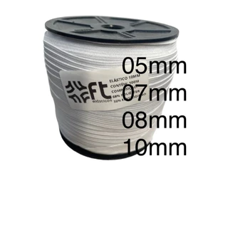 KIT elástico chato rolo com 100 metros 5 mm, 7mm, 8 mm, 10 mm em Oferta na Shopee