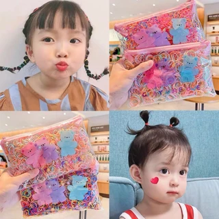 7200 Peças Bolsa Elástico De Cabelo Feminino Descartável Multicolorido em Oferta na Shopee