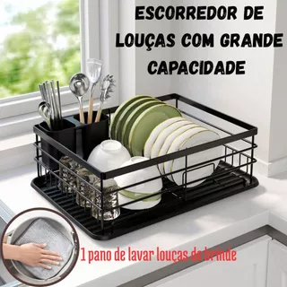 Escorredor de Louça Westing Para Todos as Necessidades Porta Pratos Talheres