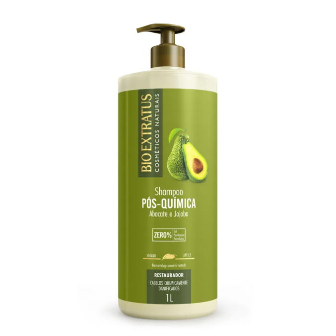 Shampoo Pós Quimica Abacate Bio Extratus 1L | Shopee Brasil